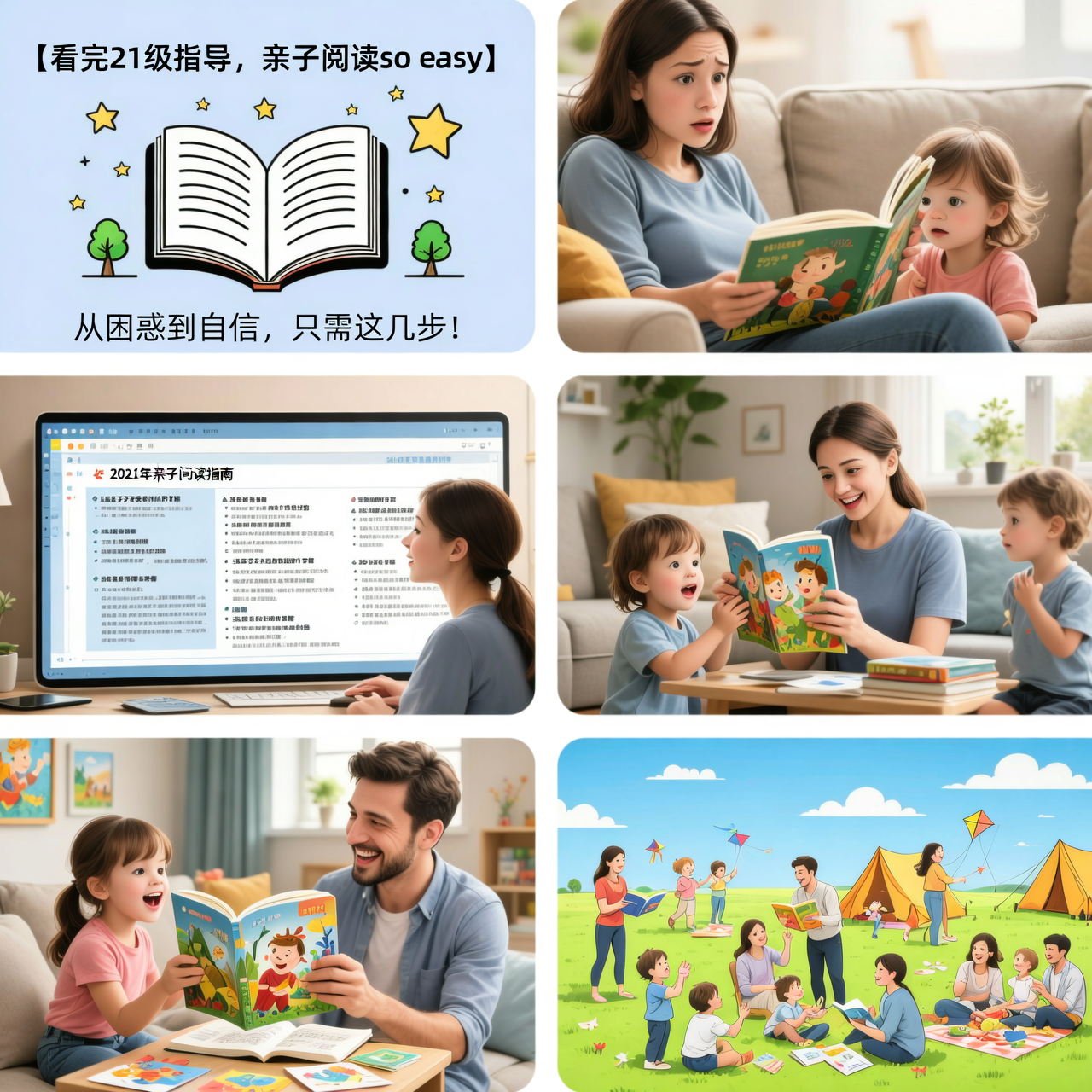 看完21级指导，亲子阅读so easy